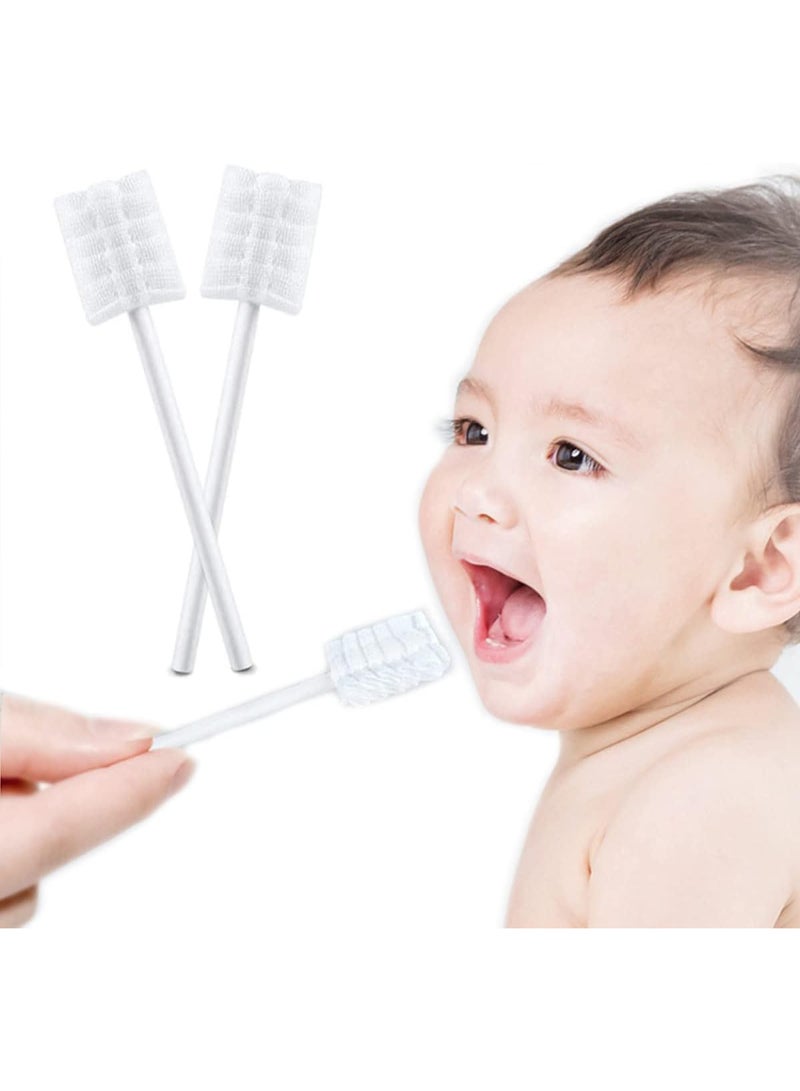 إي سي في في فرشاة أسنان للأطفال 30 قطعة للعناية بالفم وتنظيفه، عصا لتنظيف لسان الطفل من عمر 0 ​​إلى 36 شهرًا، فرشاة أسنان ناعمة للاستخدام مرة واحدة للأطفال حديثي الولادة - Image 1